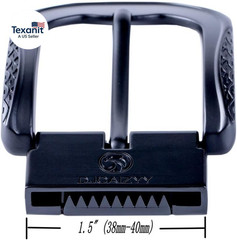 Belt Buckle Replacement Belt Buckle Removable Heavy Duty Classic Black 1.5&Prime; (38M