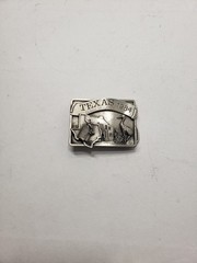 1984 Texas Commemorative Belt Buckle Limited Edition #1326/5000 Pewter Tone