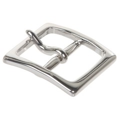 1 5/8&Prime; (40 mm) Nickel Free Center Bar Single Prong Square Belt Buckle