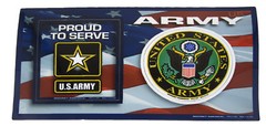 U.S. Army Star Emblem USA Military Dual Magnet (Car / Fridge / Other)