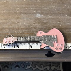 Pink Guitar Belt Buckle Rock Star Music Musicians Guitars Belts & Buckles