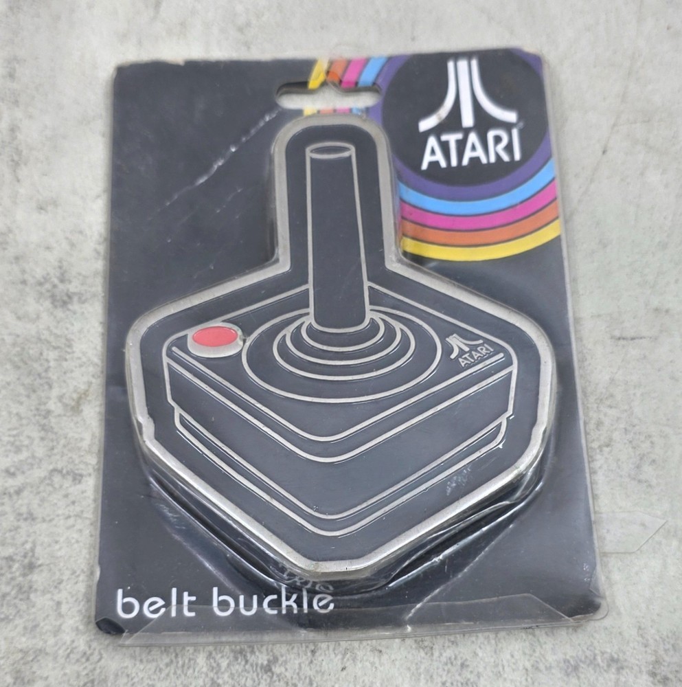 Officially Licensed Atari Retro Video Game Joystick Metal Belt Buckle 80s Style