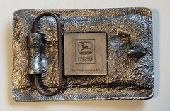 JOHN DEERE 4000 SERIES VINTAGE COLLECTIBLE DIE-CAST BELT BUCKLE RARE! 1998