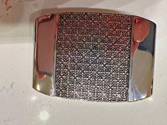 LOT OF 41 Washed Up Hollywood 1.5&Prime; Fleur chrome/gold WUH Belt Buckle unused!