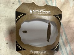 2024 Pendelton Whiskey Buckle Gold Bronze Bronco Bull Leather Belt Large 34 – 44