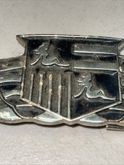 TRUCKER GIRL CREST BELT BUCKLE With BOTTLE OPENER METAL