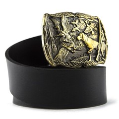 Belt buckle « Duck hunting », Trophy belt buckle, Hunter belt buckle