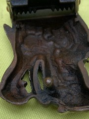 Gilded silver-plated copper belt buckle