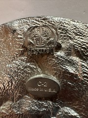 End Of Trail Men’s Belt Buckle By Siskiyou Blue Color Made In USA 1995