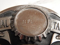 TAILGATER BELT BUCKLE WITH BOTTLE OPENER SISKIYOU PEWTER (Place Your Own Decal)