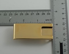 1 inch(25mm) Plate Belt Buckle(metal) (#44A) Shiny Gold Color NEW