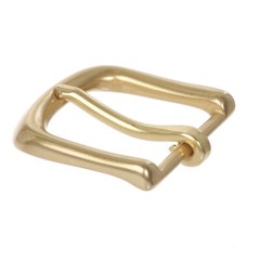 1 1/2&Prime; (38 mm) Nickel Free Single Prong Solid Brass Horseshoe Belt Buckle