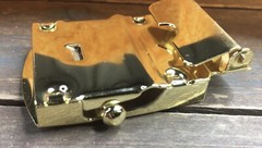 Solid Brass Military Web Belt Buckle 1.25&Prime; Unbranded Listing Is For ONE Buckle
