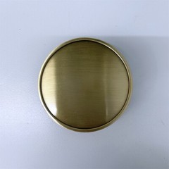 Antique Bronze Plated Total Flat Round Custom Blank Belt Buckle for Engraving