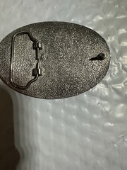 Men Silver Metal Belt Buckle Western Cowboy Texas State Lone Star Oval Jean Pant