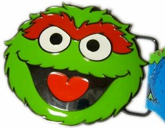 Sesame Street Belt Buckles Elmo Big Bird Cookie Monster Grouch Oscar Halloween