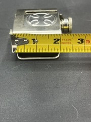 2 oz. Flask with Iron Cross Metal Removable Belt Buckle Alcohol Drink