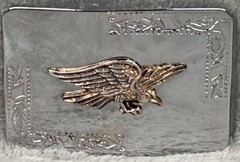Silver Toned Flying Eagle Western Belt Buckle for 1-3/4&Prime; Belt 3-1/2&Prime; x 2-1/4&Prime;