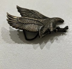Vtg Flying Eagle Metal Belt Buckle Rare 506 USA Made Nature Patriotic Wildlife