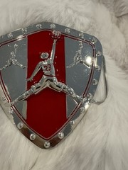 Jordan Belt Buckle #23 silver black new Jumpman Chicago bulls tarheels metal