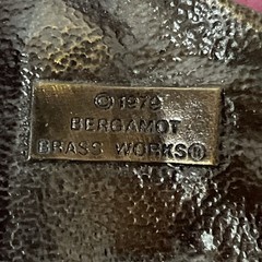 KAWASAKI BELT BUCKLE 1979 Bergamot Brass Works H-39 Made In USA Motorcycle