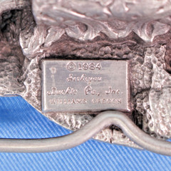 Vtg 80s Goessel Kansas Belt Buckle Lot of 3 Country Threshing Days 1984-1986