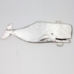 Belt buckle whale silver buckle removable buckle belt buckle 40 mm for belt