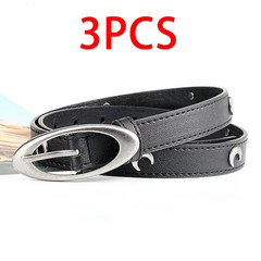 Vintage Belt Moon Star Punk Crescent Decoration Couple Y2K Buckle Metal Gothic M