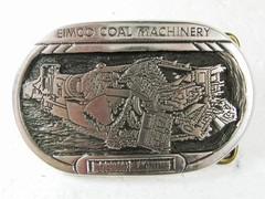 1994 Elmco Coal Machinery Boriing Machine Belt Buckle By Prazen 4116