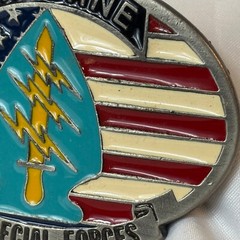 Vtg US Army Belt Buckle Airborne 1st Special Forces Made In The USA