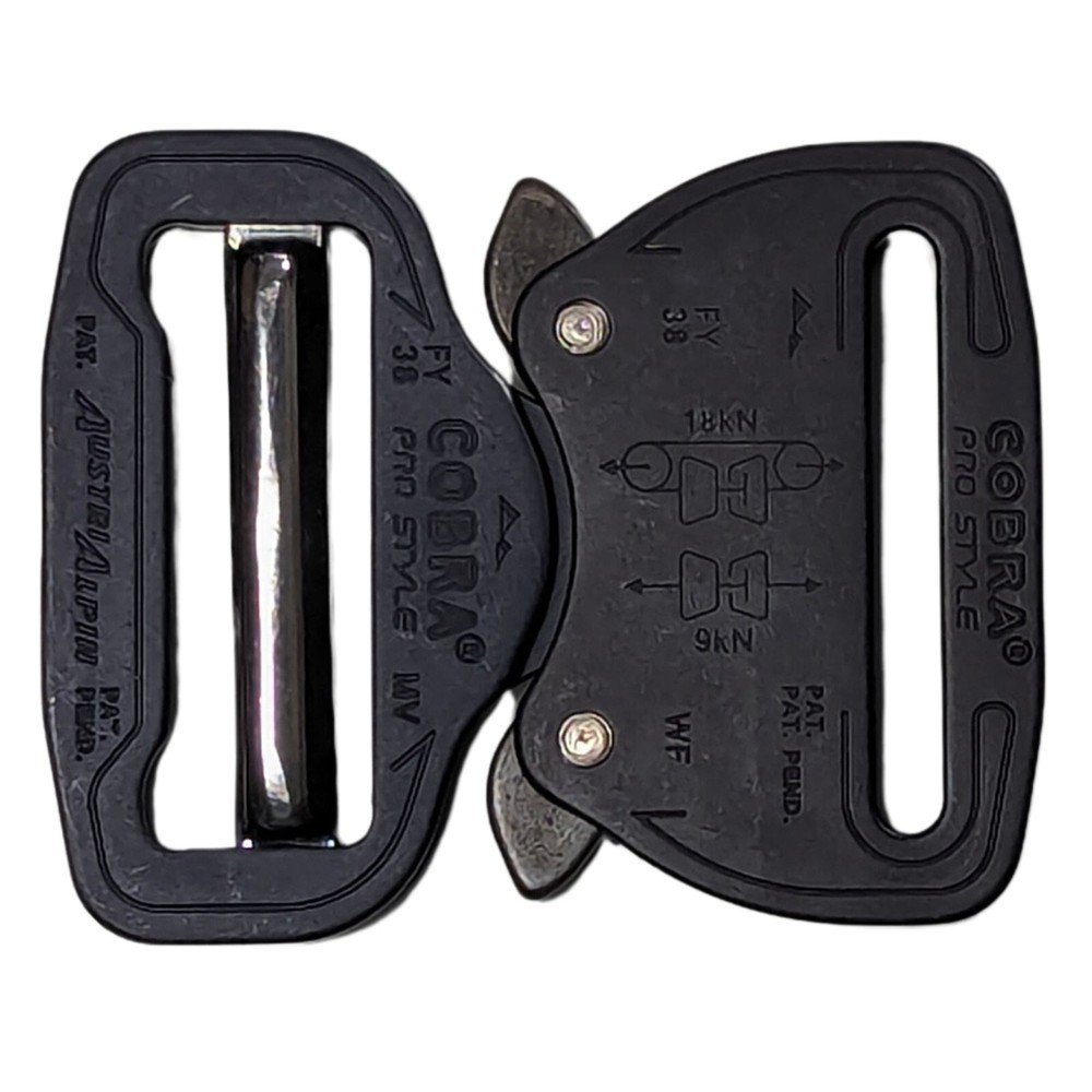 AustriAlpin COBRA ProStyle 1.5&Prime; Quick Release Tactical Belt Buckle Matte Black