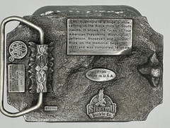 VTG Siskiyou Mt Rushmore Belt Buckle Presidents National Landmark 1987