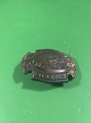 Volunteer Fireman Belt Buckle Vintage First Responders Rural FD VFD Firetruck
