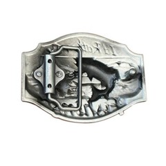 Western Belt Buckle for Men & Women Cowboy Rodeo Wear – I&rsquo;d Rather Be Fishing