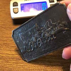 Vintage VTG 1974 Stagecoach Covered Wagon Wyoming Arts Belt Buckle
