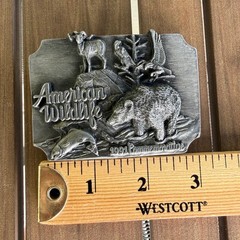 Siskiyou Buckle Co 1991 American Wildlife Commemorative Pewter Belt Buckle