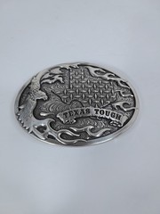 NOCONA Western Oval Belt Buckle TEXAS Tough