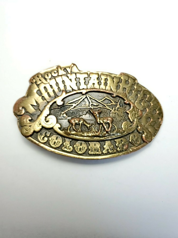 1975 Dezy Denver Rocky MountainHigh Colorado Belt Buckle