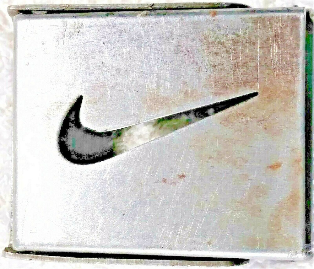 Nike Belt Buckle Swoosh Logo Bottle Opener W Great Patina yEAH