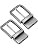 QWORK Belt Buckle, 2 Pack 1 3/8&Prime;(35mm) -1.5&Prime;(40mm) Reversible Belt Buckle Replac