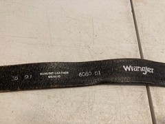 Vintage Corvette Leather Belt w/ Metal Car Belt Buckle Black Chevy Chevrolet