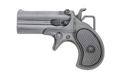 Men Silver Metal Fashion Belt Buckle Biker Handgun Revolver Gun Trendy Jewelry