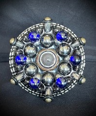 “Orbital Pressure” New OOAK Industrial Belt Buckle Blue Steel Darren McNeese