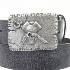 Pirate Belt Buckle, Pirate Skull Skull, Dark – Sailor & Skull Design