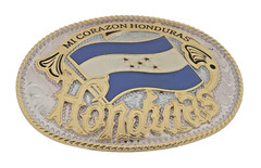 Honduras Flag Belt Buckle Catracha Catrachos Central New Men Women Western Rodeo