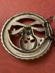 Vintage Skull & Crossbones Drinking Game with Spinner Belt Buckle