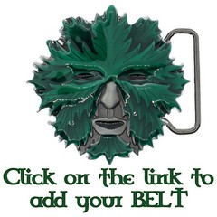 Green Man Belt Buckle Biker Celtic Spiritual Pagan Wicca Goth Woodland