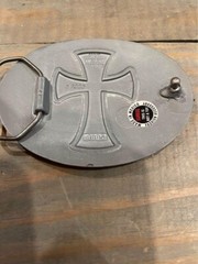Great American Products Gray Colored Cross Belt Buckle