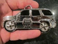 SPORT UTILITY VEHICLE SUV CAR THEME BELT BUCKLE HEAVY GW-17