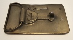 Vintage, 1975, FORD TRAVEL TRAILER / CAMPER, Brass Belt Buckle MENS Collectible